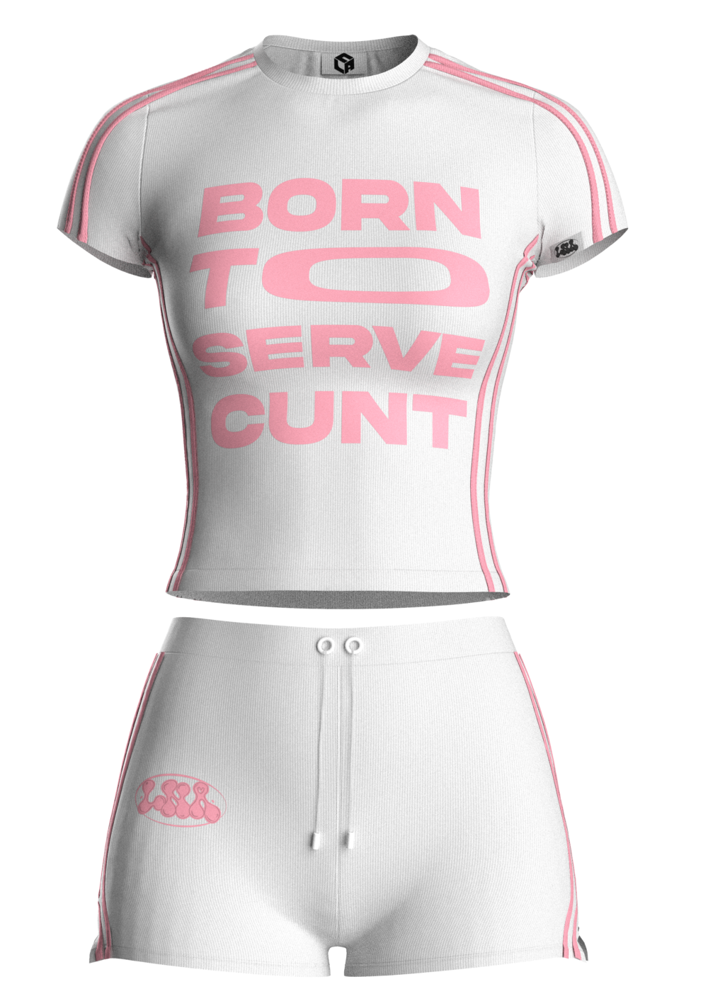 Born To Serve Sweet Pink Set