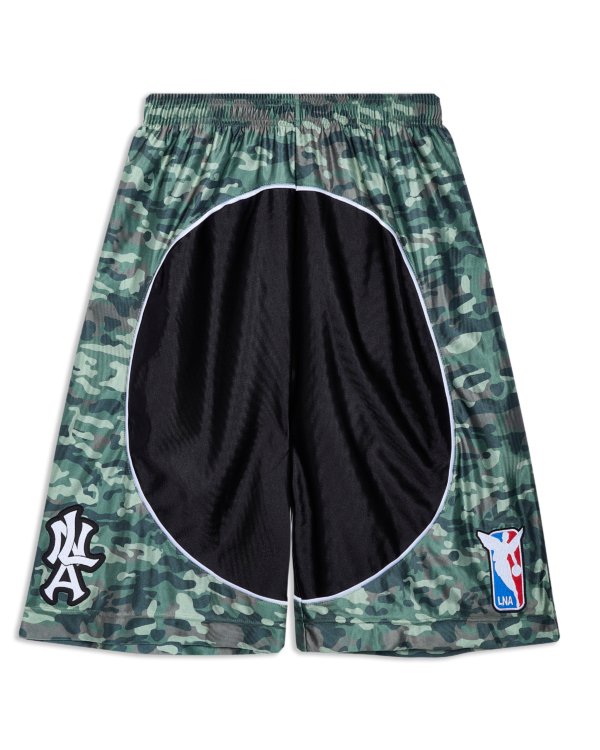 LNA MESH SHORTS - CAMO EDITION — Front