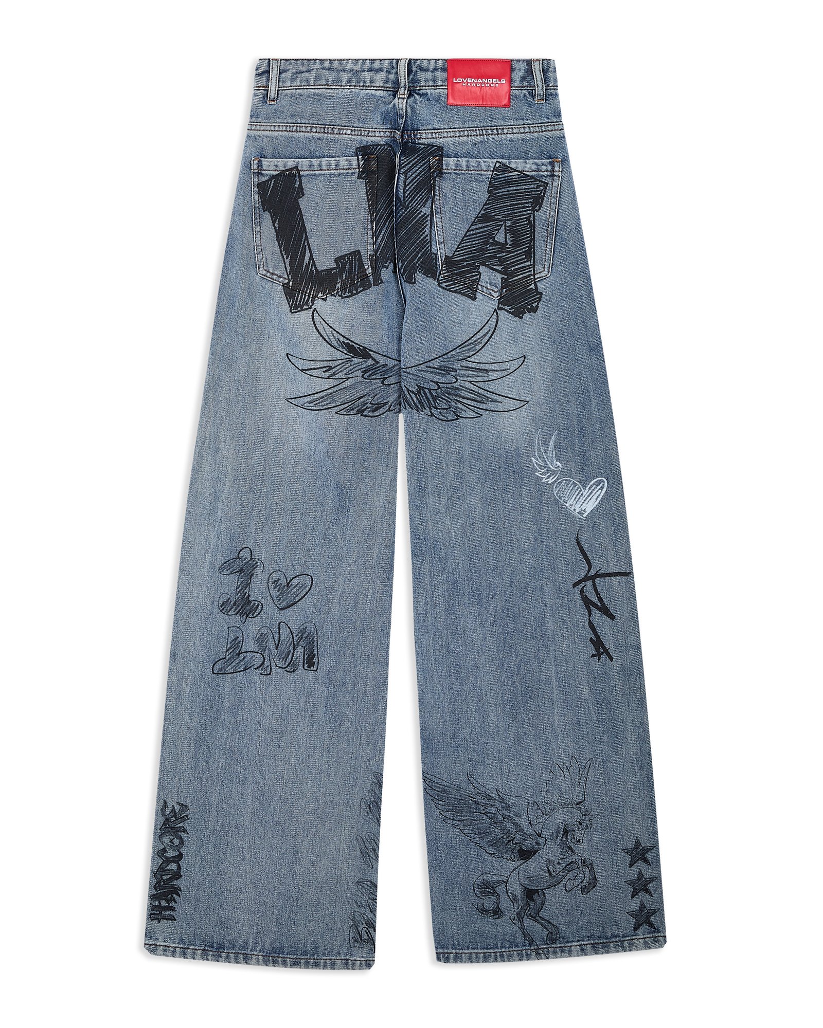 LNA SKETCH DENIM — Back